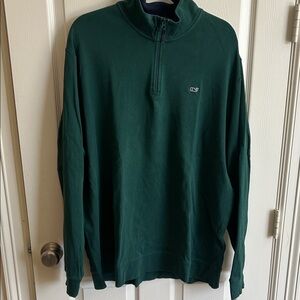 Men's Green Quarter Zip Sweatshirt